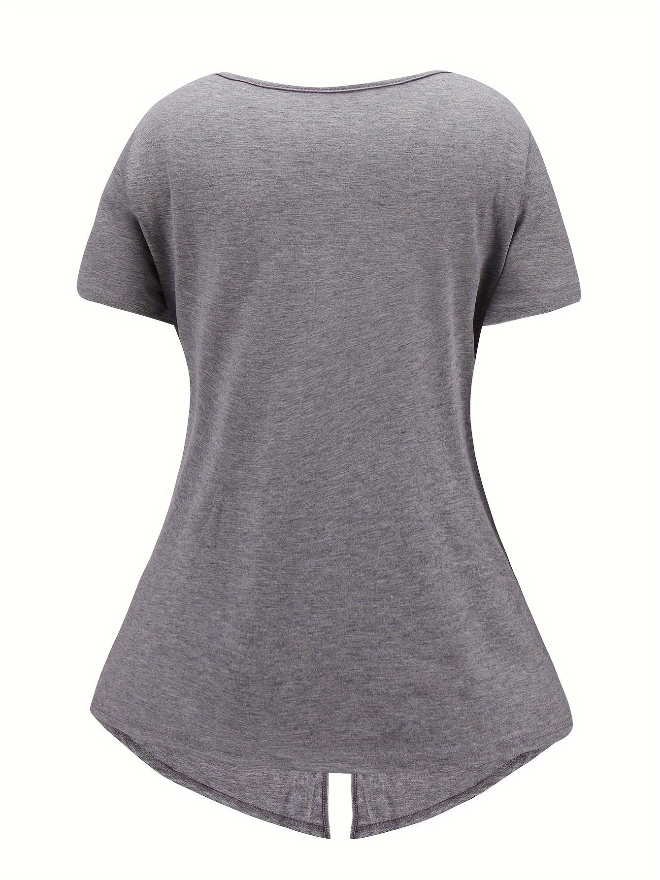 Solid Round Neck Cami Top & Tee Set