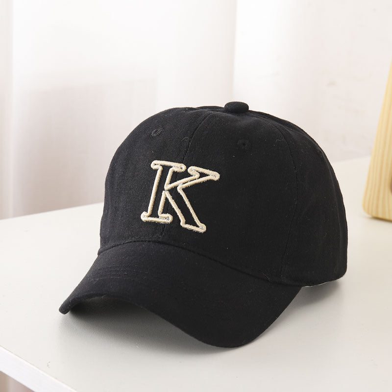 Kids Baseball Cap K Embroidery Sun Protection Sunshade Hat