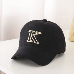 Kids Baseball Cap K Embroidery Sun Protection Sunshade Hat