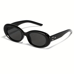 Y2K Oval Sunglasses Star Charm Anti Glare UV400