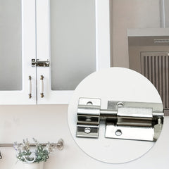 2pcs Sliding Bolt Lock Stainless Steel Durable Small Plate Lock