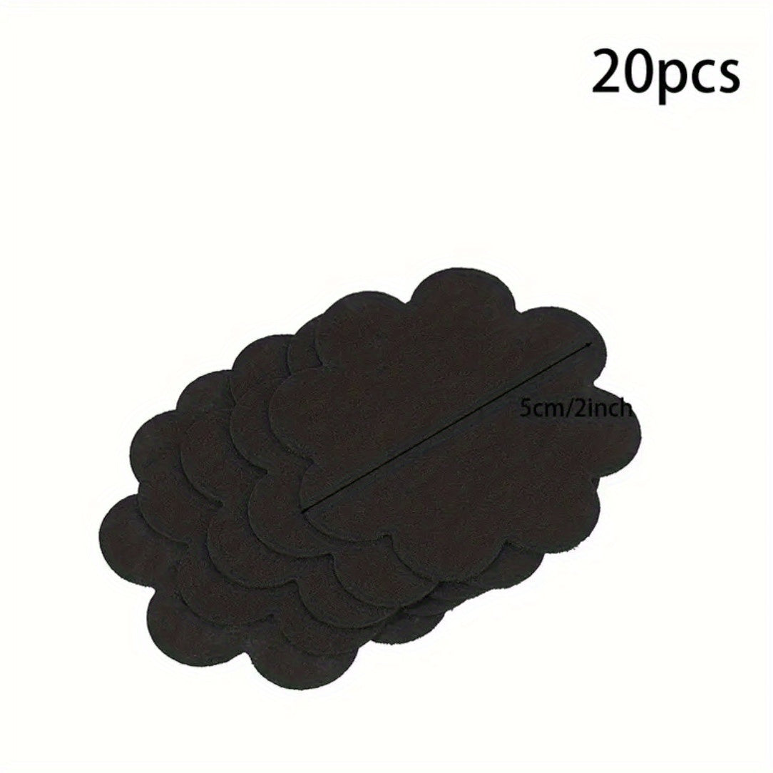 20pcs Flower Pot Gasket Anti-leakage Soil Round Plastic Bottom Hole Gasket