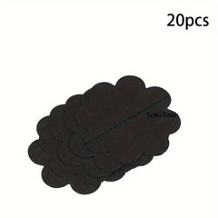 20pcs Flower Pot Gasket Anti-leakage Soil Round Plastic Bottom Hole Gasket