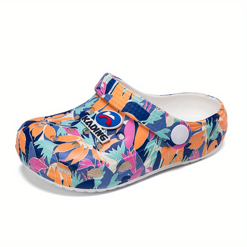 Floral Pattern Clog Casual Water Shoes for Kids