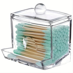 Clear Swab Rack Ball Dispenser for Bathroom Storage