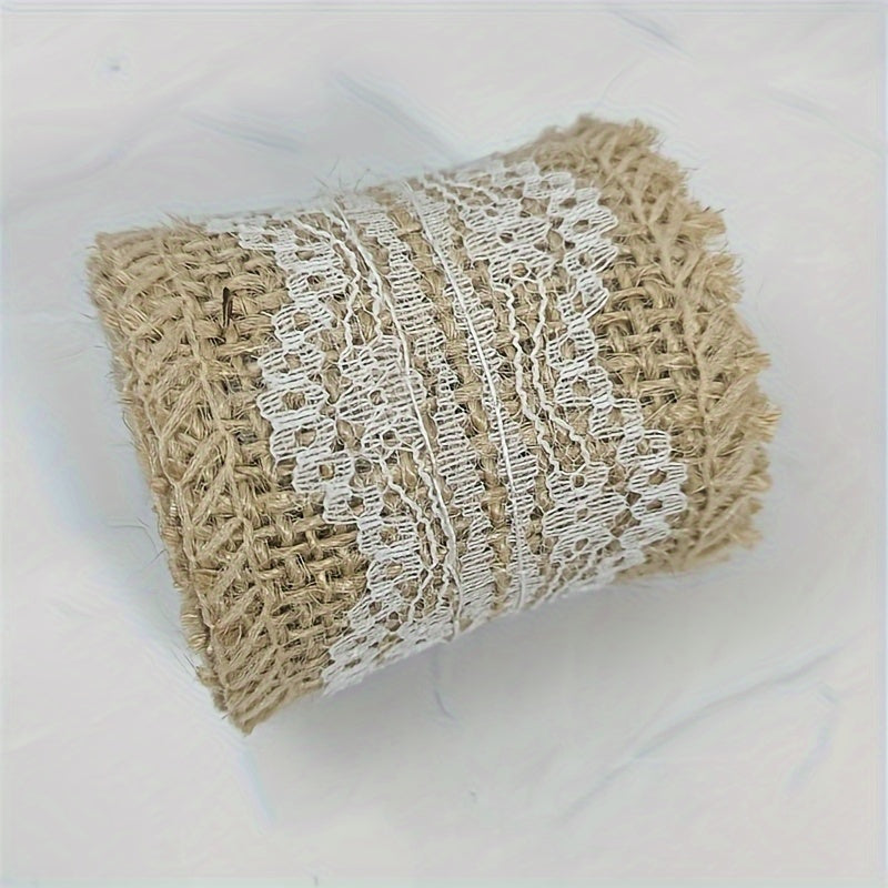DIY Burlap Decorative Ribbon Jute Webbing Edge Ribbon 78 74inch 6 6ft Per Roll