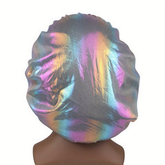 Laser Y2K Elastic Bonnet Lightweight Bright Gradient Hair Bonnet
