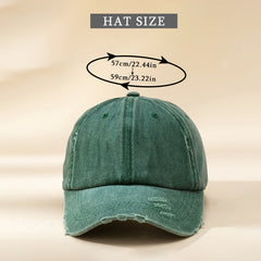 Women's Candy Denim Baseball Cap Distressed Washed Sports Hat
