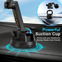 Truck Phone Holder Heavy Duty Phone Mount Long Arm Suction Cup & Stable