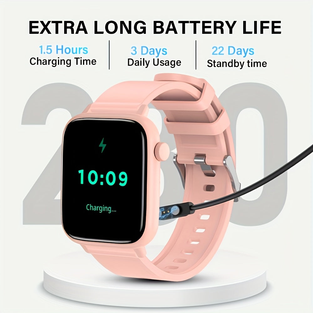 LAXASFIT SmartWatch Wireless Call Make Answer Reject Call Watch Men Women IP68