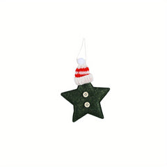 Star Wall Hanging Knitted Hat Pendant Christmas Tree Ornaments