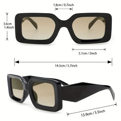 Y2K Square Frame Sunglasses For Women Men Hip-hop UV400