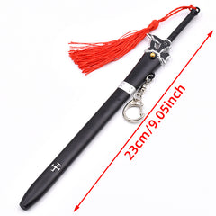 Decorative Sword Alloy Weapon Anime Sword Blade Keychain