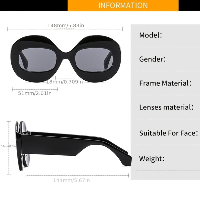 Vintage Round Frame Sunglasses for Women