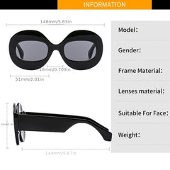Vintage Round Frame Sunglasses for Women