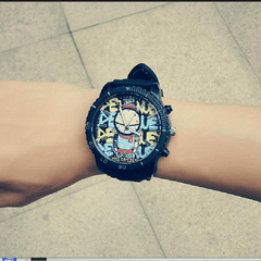 Hip Pop Large Dial Wrist Watch for Children