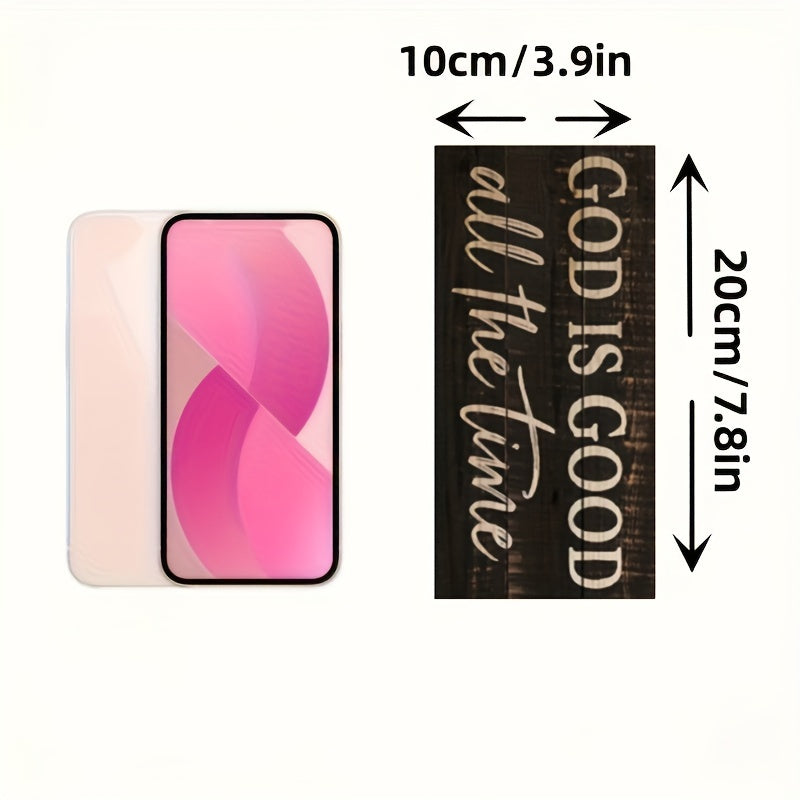 God Is Good All The Time Wooden Hanging Sign