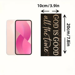 God Is Good All The Time Wooden Hanging Sign