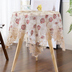 Lace Embroidery Table Cloth for Home Weddings and Parties