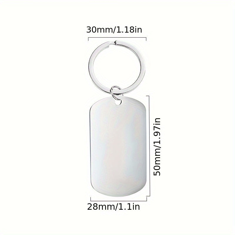 Engraved Metal Key Chain Inspirational Gift for Friends Family Colleagues