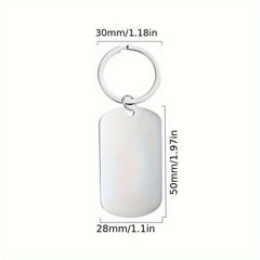 Engraved Metal Key Chain Inspirational Gift for Friends Family Colleagues