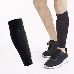 Honeycomb Leg Pad Anti-slip Leg Warmers for Running Cycling Football Sports