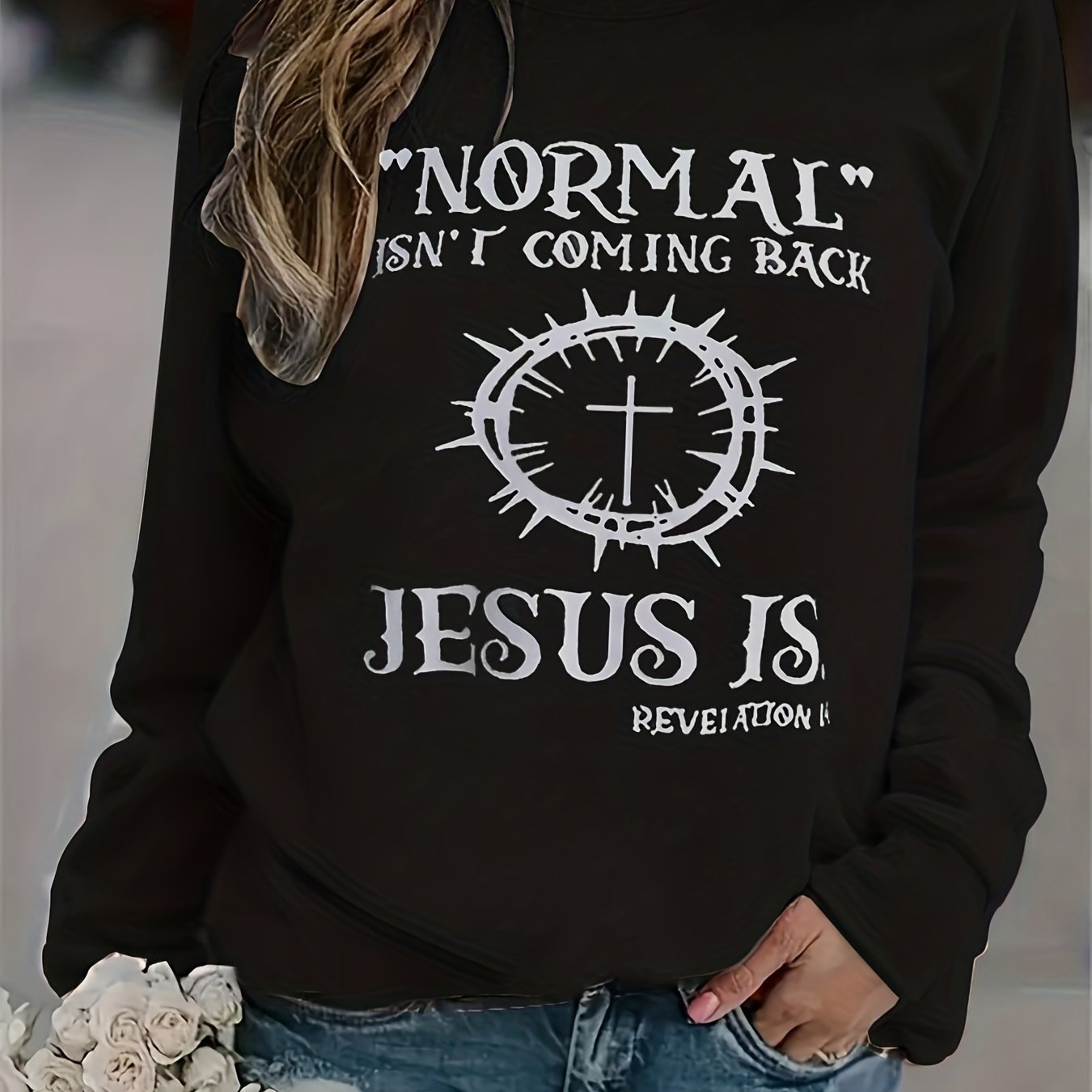 Women's Warm Fleece Sports Sweatshirts Long Sleeve Round Neck Pullover
