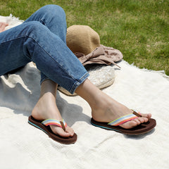 STQ Women's Beach Flip Flops With Arch Support Thong Sandals