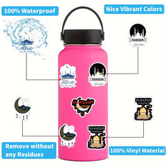 64pcs Ramadan Stickers Vinyl Waterproof Cartoon Decals Scrapbook Journaling