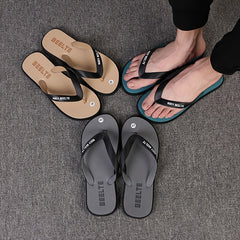 Men's PVC Flip Flops Slip On Anti skid Quick Drying Slides Slippers