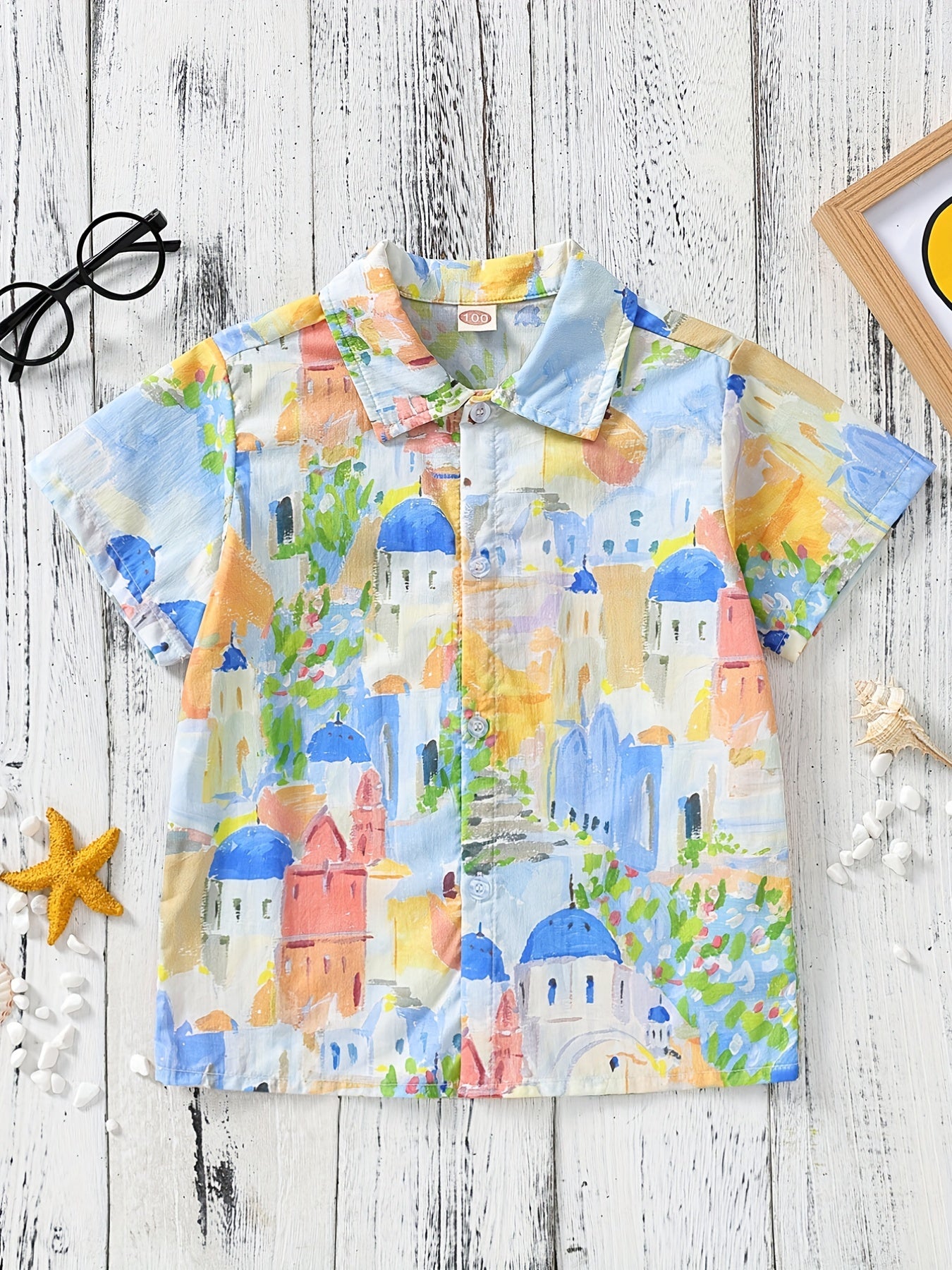 Boys Town Painting Short Sleeves Shirt