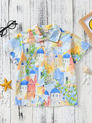 Boys Town Painting Short Sleeves Shirt
