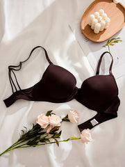 Comfy Solid T-Shirt Bra Push Up Lingerie
