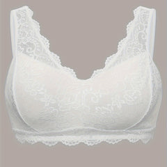 Floral Lace Wide Straps Comfort Bralette