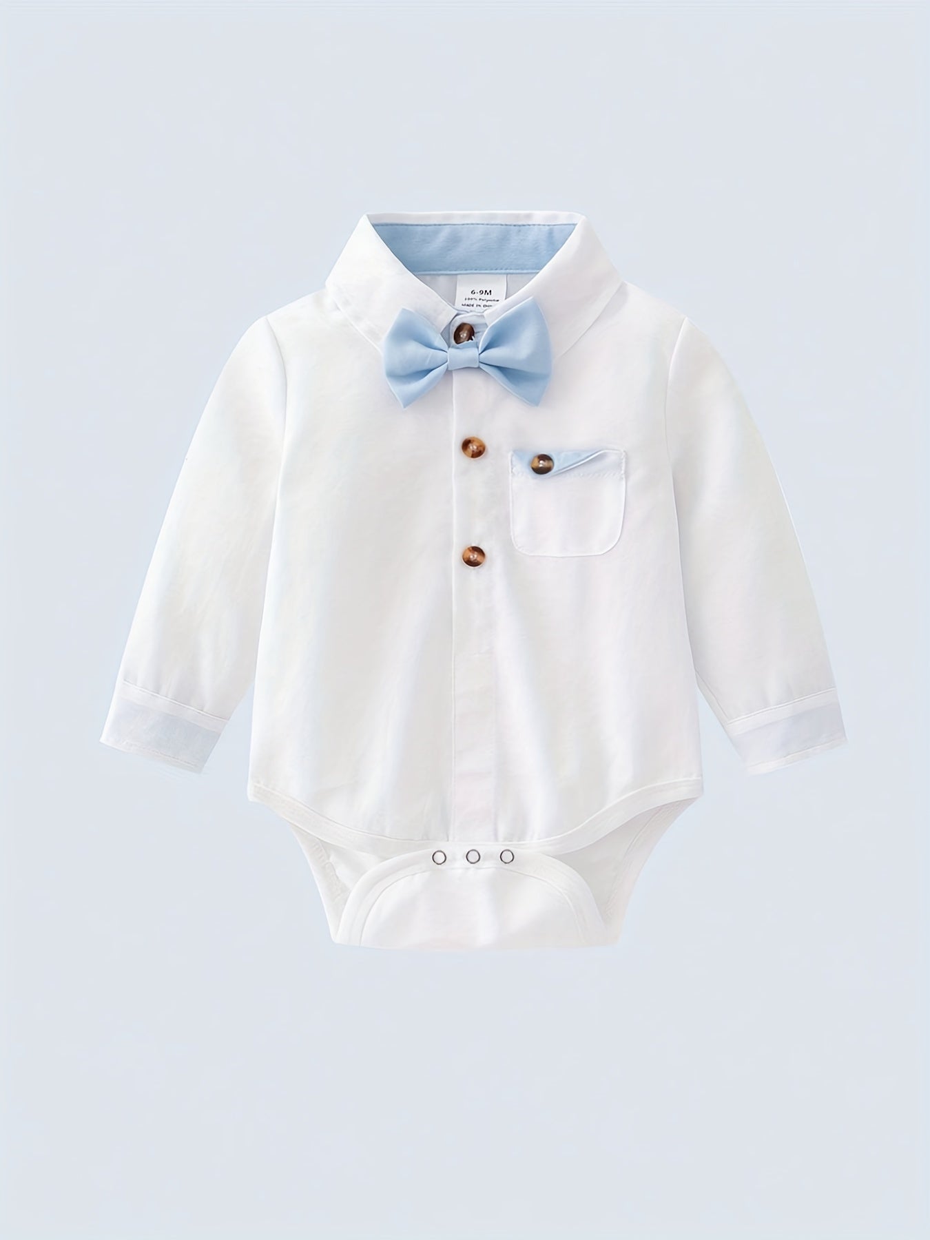 Baby Boys Triangle Shirt Romper Gentleman Jumpsuit
