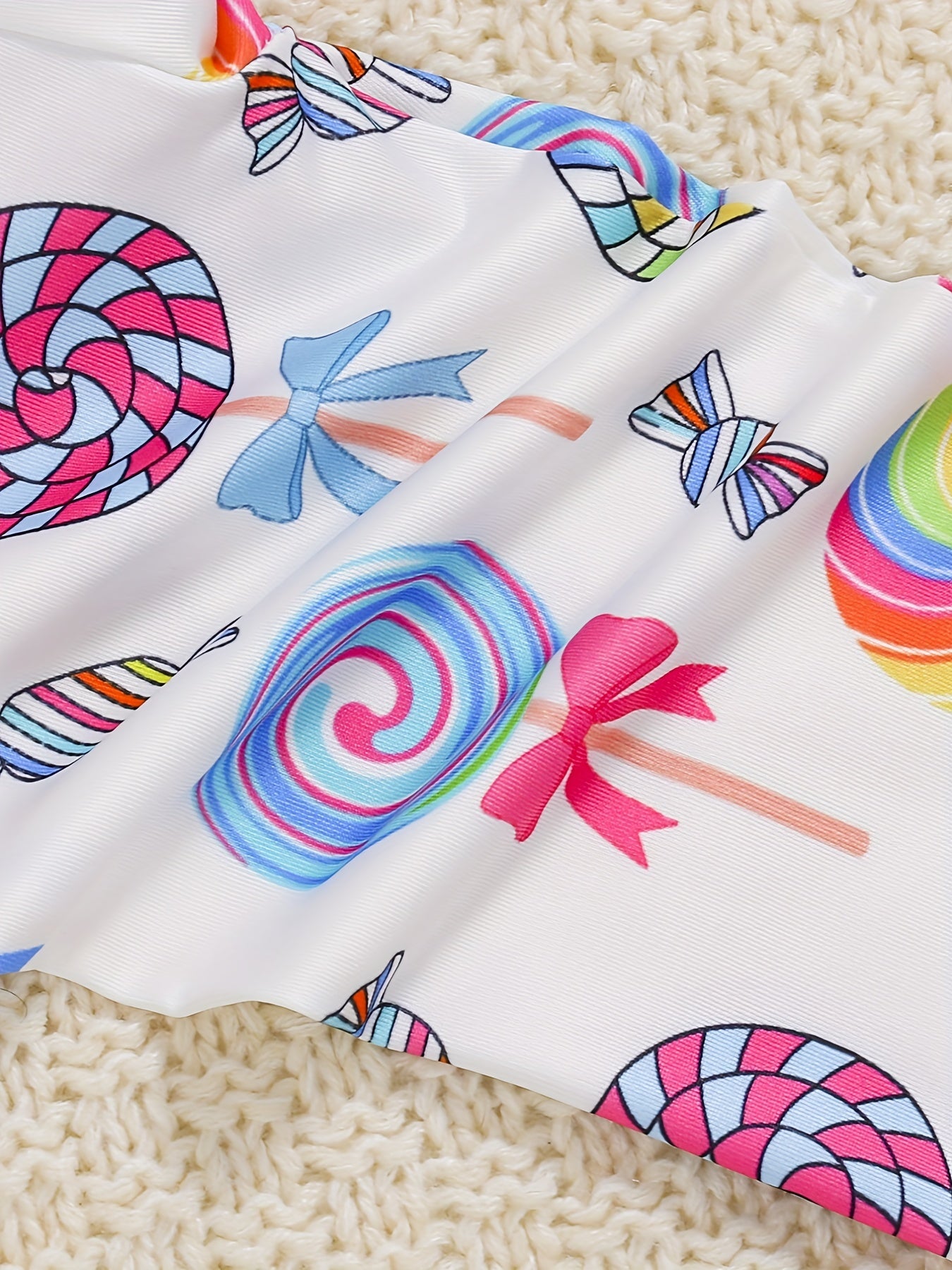 Toddler Girls Lollipop Graphic Athletic Leggings Elastic Waist Yoga Pants
