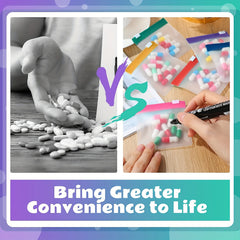 35PCS Portable Pill Pouch Bags Self Sealing Pill Bags for Travel Home Office