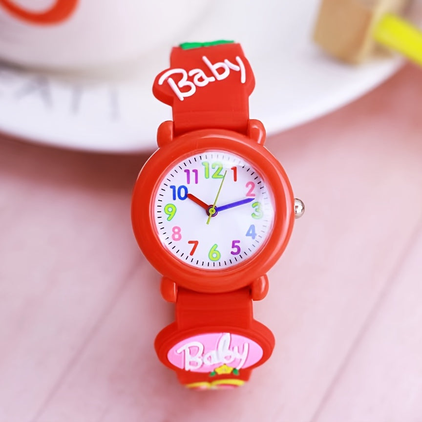 Girls Waterproof Cartoon Wrist Watch Silicone Band, Holiday Gift