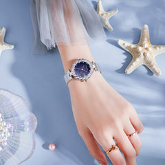 Alloy Small Circular Dial Quartz Watch