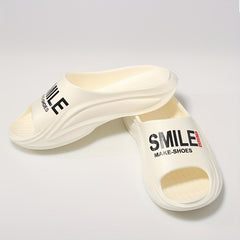 Men's Color Block Slide Slippers Soft Sole Non Slip Open Toe Shoes
