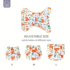 Eco Friendly Reusable Baby Cloth Diaper Waterproof Bamboo Washable Nappy