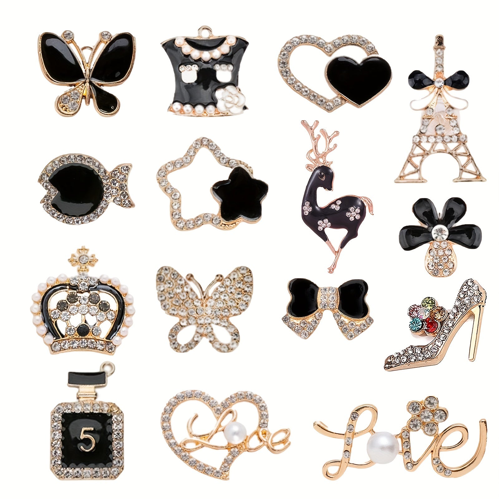 15Pcs Shoe Charms For Clogs Sandals Decoration Charms For Kids Girls Women
