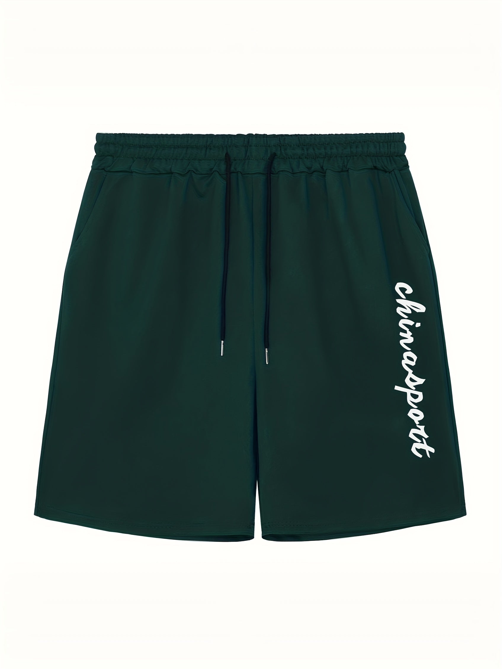 Men's Letter Print Athletic Shorts for Summer