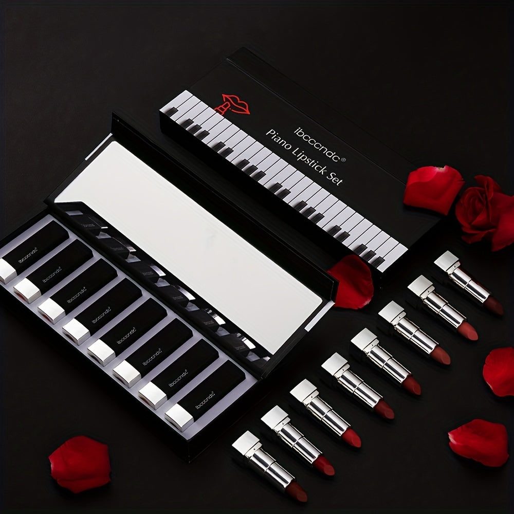 Long Lasting Waterproof Matte Piano Lipstick Set
