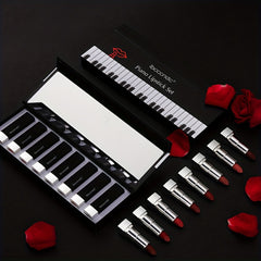 Long Lasting Waterproof Matte Piano Lipstick Set