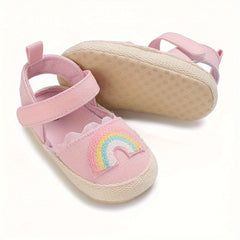 Baby Girls Rainbow Sandals Breathable Lightweight for Indoor Outdoor
