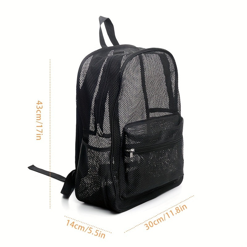 Large Capacity Mesh Backpack for Hiking and Camping