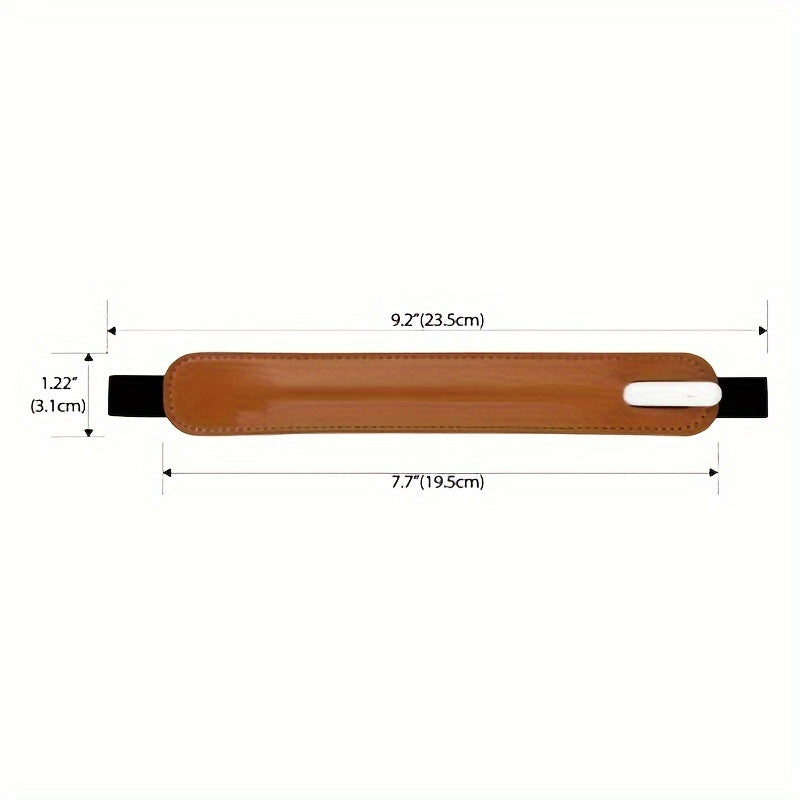 Faux Leather Pen Case Anti-lost Storage Elastic Pencil Capacitive Pen Bag
