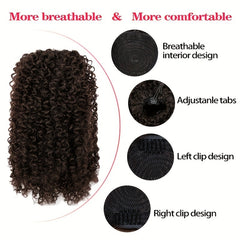 Kinky Curly Hair Extensions Drawstring Ponytail
