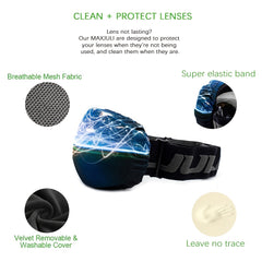 MAXJULI Microfiber Protective Goggle Cover 3000 020